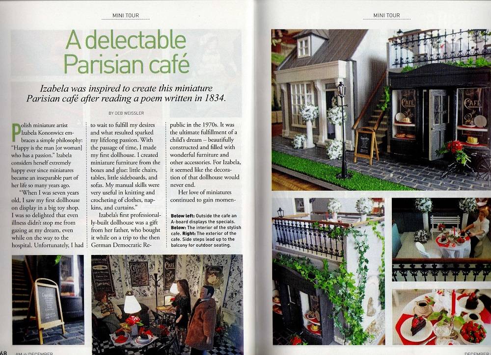 Our first article in the American Miniaturist - December 2017 Issue 176